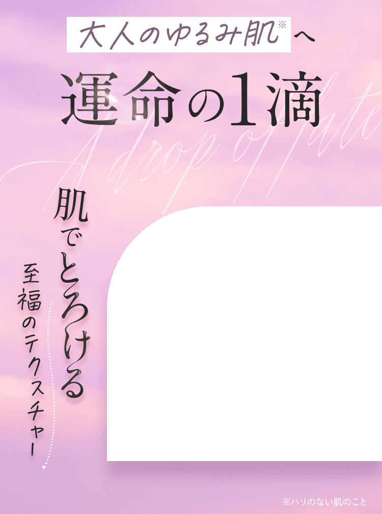 肌でとろける至福のテクスチャー